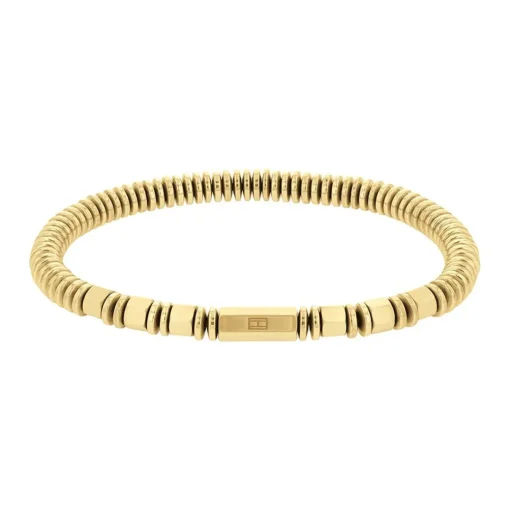 Bracelet Homme Tommy Hilfiger Bijoux - METALLIC BEADS 2790382 Acier Doré
