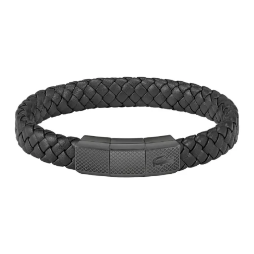 Bracelet HommeLacoste Rokel 2040285 - Cuir Noir