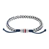 Bracelet HommeTommy Hilfiger Braided Metal 2790511 - Acier, Nylon Bleu