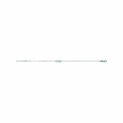 Bracelet Infini femme argent rhodié blanc serti infini griffe - VWZ436ZV