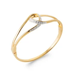 Bracelet Jonc femme fantaisie plaqué or Maison de la Bijouterie UWZZ3V6Y