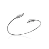 Bracelet Jonc femme fantaisie plume oxyde de zirconium argent Maison de la Bijouterie VWZWWW56