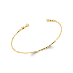 Bracelet Jonc femme oxyde de zirconium plaqué or Maison de la Bijouterie UW3W405V