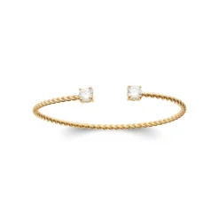 Bracelet Jonc femme oxyde de zirconium plaqué or Maison de la Bijouterie UW345Y5V