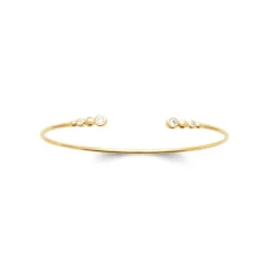 Bracelet Jonc femme oxyde de zirconium plaqué or Maison de la Bijouterie UW3W405V
