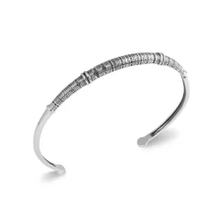 Bracelet Jonc ouvert fantaisie homme Argent Maison de la Bijouterie VYZWV06Y