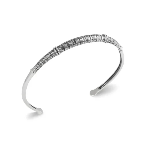 Bracelet Jonc ouvert fantaisie homme Argent Maison de la Bijouterie VYZWV06Y