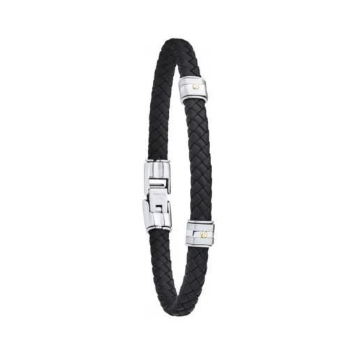 Bracelet Jourdan HUDSON FZ140NOH - Bracelet En Acier et Or 750 Homme