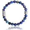 Bracelet Lauren Steven Design ML050 - Bracelet En Pierre Naturelle Lapis Lazuli Homme