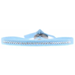 Bracelet Les Interchangeables A32382 - Bracelet Tissu Turquoise Cristaux de haute qualité Femme
