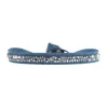 Bracelet Les Interchangeables A24965 - Bracelet Tissu Bleu Cristaux de haute qualité Femme