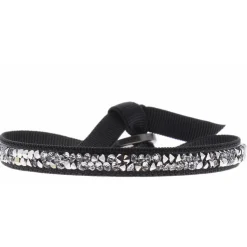 Bracelet Les Interchangeables A24966 - Bracelet Tissu Vert Cristaux de haute qualité Femme