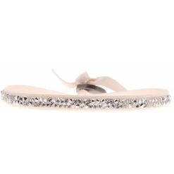 Bracelet Les Interchangeables A32156 - Bracelet Tissu Rose Cristaux de haute qualité Femme