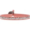 Bracelet Les Interchangeables A24942 - Bracelet Tissu Rose Cristaux de haute qualité Femme