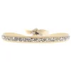 Bracelet Les Interchangeables A41159 - Bracelet Tissu Beige Cristaux de haute qualité Femme
