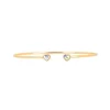 Bracelet Les Interchangeables A59195 - Jonc Double Coeur Doré Femme