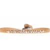 Bracelet Les Interchangeables A36710 - Bracelet Tissu Orange Cristaux de haute qualité Femme