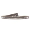 Bracelet Les Interchangeables A31586 - Bracelet Tissu Marron Cristaux de haute qualité Femme