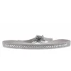Bracelet Les Interchangeables A31468 - Bracelet Tissu Marron Cristaux de haute qualité Femme