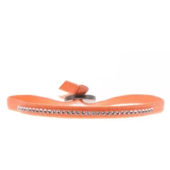 Bracelet Les Interchangeables A35220 - Bracelet Tissu Rose Cristaux de haute qualité Femme