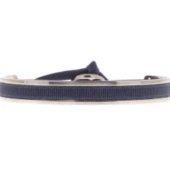 Bracelet Les Interchangeables A43208 - Jonc ruban 4mm Bleu Jean Femme