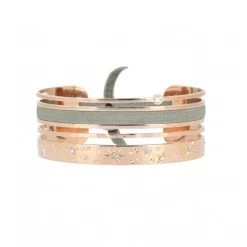 Bracelet Les Interchangeables A59680 - Manchette Ruban Galactique Gris Femme