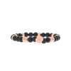 Bracelet Les Interchangeables A58818 - Perle Forme Fleur Noir Femme