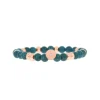 Bracelet Les Interchangeables A58824 - Perle Forme Ronde Bleu Gris Femme