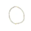 Bracelet Les Interchangeables A59651 - Perle Serti Fleur Beige Rose Femme