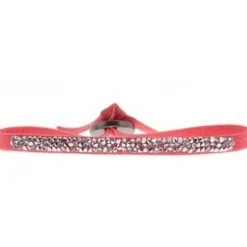 Bracelet Les Interchangeables A37069 - Ultra Fine Rocks Corail Clair Cristal Femme