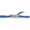 Bracelet Les Interchangeables A55817 - Plaque Ruban Strie Strasse Bleu Palladium Femme