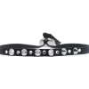 Bracelet Les Interchangeables A29279 - Bracelet Tissu Noir Cristaux de haute qualité Femme