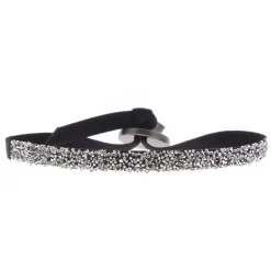 Bracelet Les Interchangeables 048904 - FABRIC Noir Cristal Femme