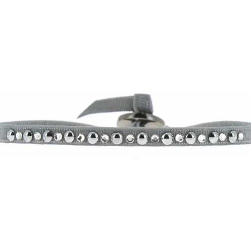 Bracelet Les Interchangeables A29570 - Bracelet Tissu Acier Gris Femme