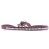 Bracelet Les Interchangeables A31695 - Bracelet Tissu Violet Cristaux de haute qualité Femme