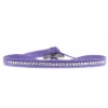 Bracelet Les Interchangeables A32886 - Bracelet Tissu Bleu Cristaux de haute qualité Femme