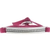 Bracelet Les Interchangeables A36533 - Bracelet Tissu Rouge Cristaux de haute qualité Femme
