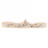 Bracelet Les Interchangeables A33012 - Bracelet Tissu Beige Cristaux de haute qualité Femme