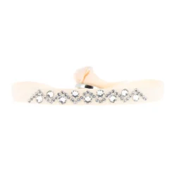 Bracelet Les Interchangeables A33409 - Bracelet Tissu Rose Cristaux de haute qualité Femme