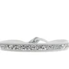 Bracelet Les Interchangeables A24954 - Bracelet Tissu Gris Cristaux de haute qualité Femme