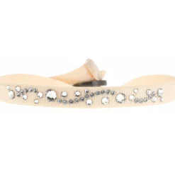 Bracelet Les Interchangeables A28128 - Bracelet Tissu Rose Cristaux de haute qualité Femme