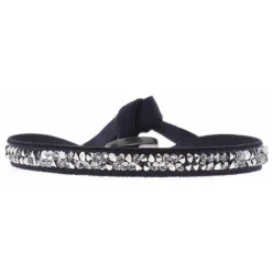 Bracelet Les Interchangeables A31536 - Bracelet Tissu Bleu Cristaux de haute qualité Femme