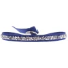Bracelet Les Interchangeables A31842 - Bracelet Tissu Bleu Cristaux de haute qualité Femme
