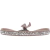 Bracelet Les Interchangeables A24985 - Bracelet Tissu Beige Cristaux de haute qualité Femme