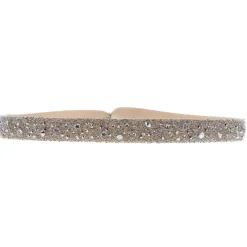 Bracelet Les Interchangeables A39612 - Bracelet Tissu Beige Cristaux de haute qualité Femme