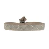 Bracelet Les Interchangeables A24233 - Bracelet Tissu Beige Cristaux de haute qualité Femme