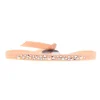 Bracelet Les Interchangeables A41163 - Bracelet Tissu Rose Cristaux de haute qualité Femme