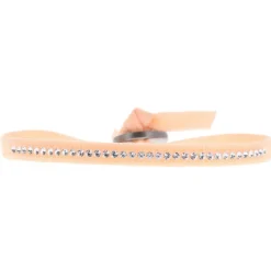 Bracelet Les Interchangeables A32921 - Bracelet Tissu Rose Cristaux de haute qualité Femme