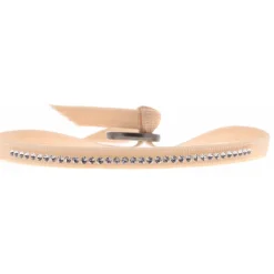 Bracelet Les Interchangeables A35353 - Bracelet Tissu Beige Cristaux de haute qualité Femme