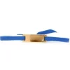 Bracelet Les Interchangeables A55589 - Plaque Ruban Lisse Strasse Bleu Or Rose Femme